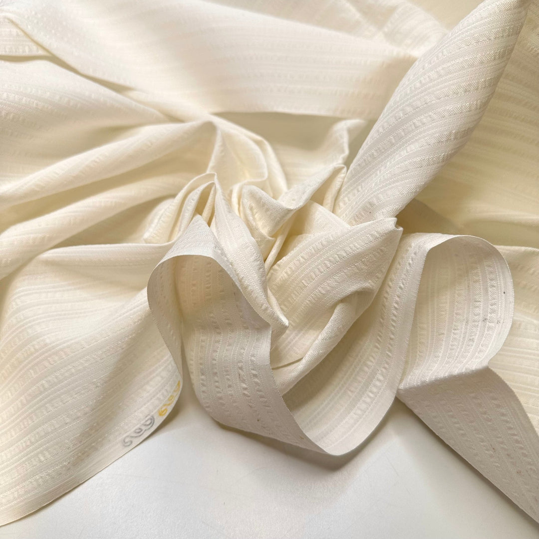 Marble Statues - Cotton Blend Woven - Light Cream - 0.9M Bundle - True Deadstock fabric Fabric by private - Sustainable Textile | FABCYCLE