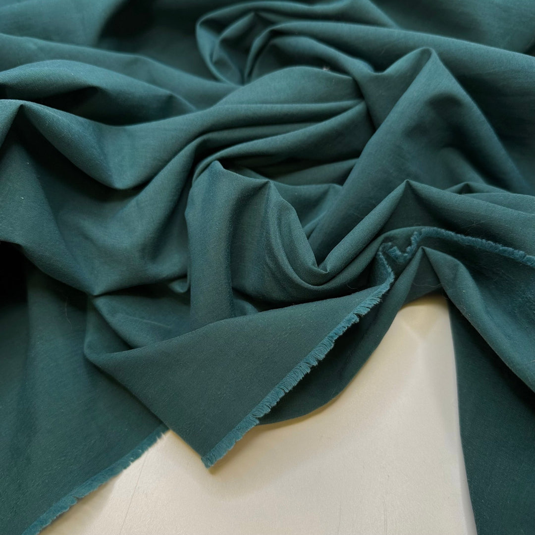 Marine Biologist - Polyester Blend Woven - Dark Teal - 1.75M Bundle - True Deadstock fabric Fabric by private - Sustainable Textile | FABCYCLE