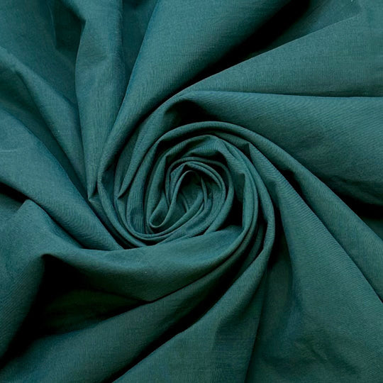 Marine Biologist - Polyester Blend Woven - Dark Teal - 1.75M Bundle - True Deadstock fabric Fabric by private - Sustainable Textile | FABCYCLE