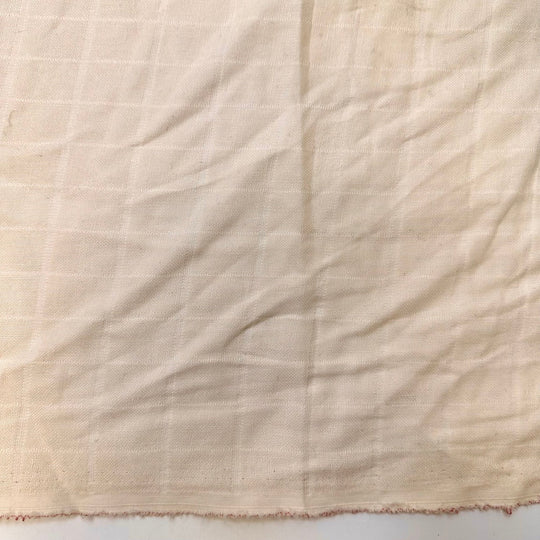 Marine Researcher Chic - Natural Blend Woven - Light Beige Geometric - 2.85M Bundle - True Deadstock fabric Fabric by private - Sustainable Textile | FABCYCLE