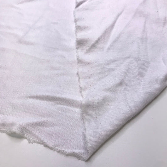Marshmallow Cake Pop - Natural Blend Knit - White - 2.75M Bundle - True Deadstock fabric Fabric by private - Sustainable Textile | FABCYCLE