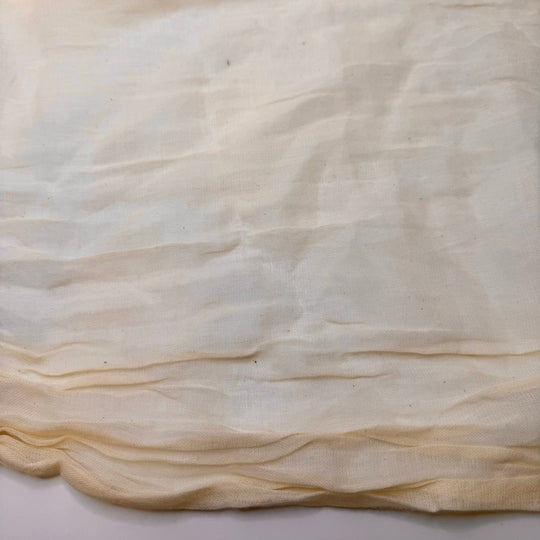 Marzipan - Gauze Cotton Woven - Cream - 2M Bundle - True Deadstock fabric Fabric by private - Sustainable Textile | FABCYCLE