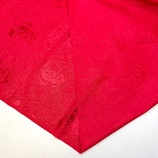 Matchmaking - Polyester Blend Woven - Red Floral - 2M Bundle - True Deadstock fabric Fabric by private - Sustainable Textile | FABCYCLE
