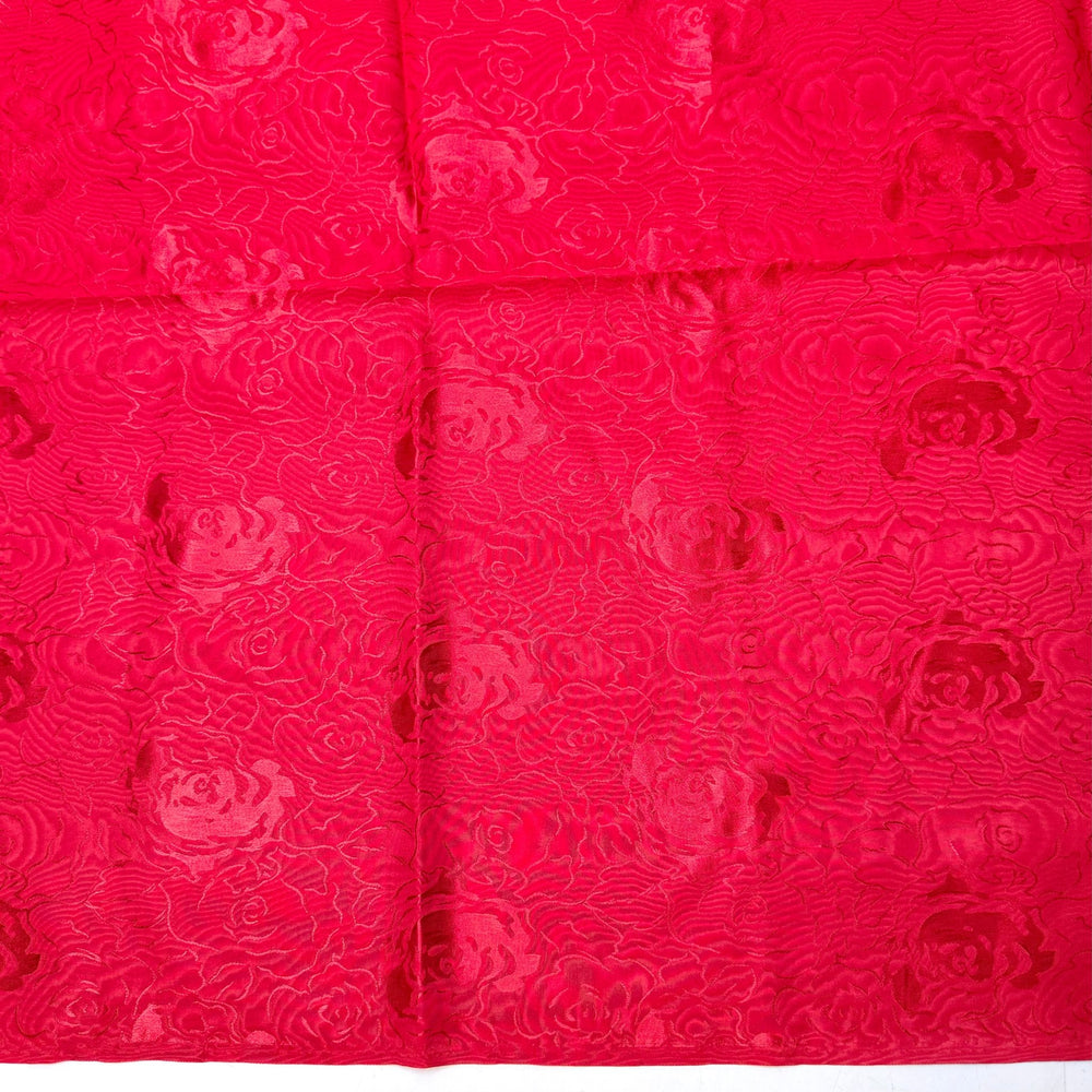 Matchmaking - Polyester Blend Woven - Red Floral - 2M Bundle - True Deadstock fabric Fabric by private - Sustainable Textile | FABCYCLE
