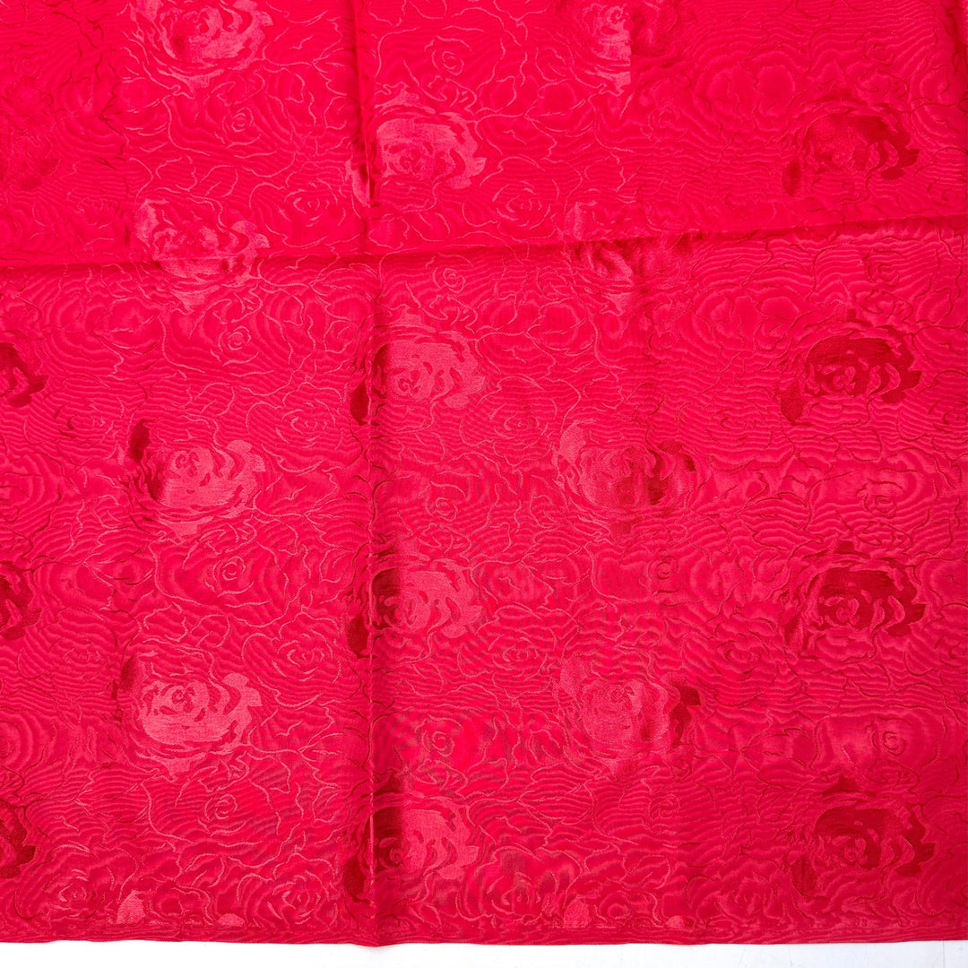 Matchmaking - Polyester Blend Woven - Red Floral - 2M Bundle - True Deadstock fabric Fabric by private - Sustainable Textile | FABCYCLE