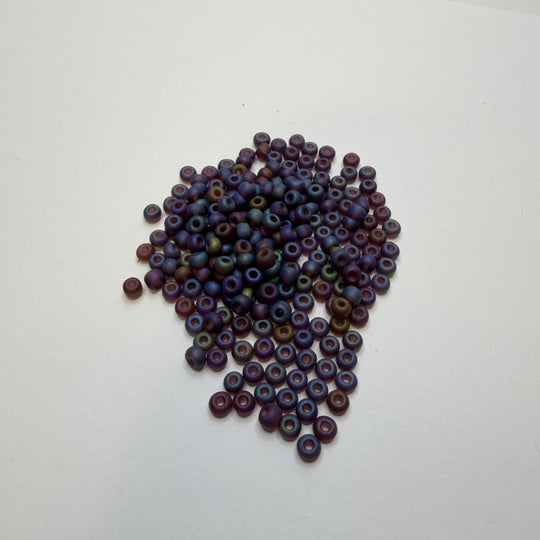 Matte Teal Purple Seed Beads Beads - Blue/Purple - 80 Pack - True Deadstock supplies Fabric by private - Sustainable Textile | FABCYCLE