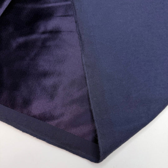 May This Night Never End - Vintage Satin Cotton Woven - Dark Purple - 2.45M Bundle - True Deadstock fabric Fabric by private - Sustainable Textile | FABCYCLE