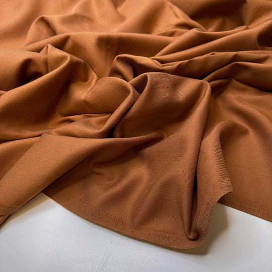 Meeting The Captain - Polyester Blend Woven - Dark Beige - 1.15M Bundle - True Deadstock fabric Fabric by private - Sustainable Textile | FABCYCLE
