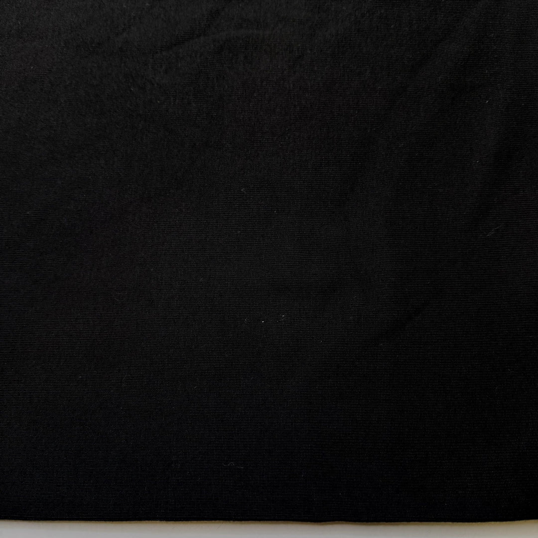 Menudo - Tubular Rib Knit Cotton Blend Knit - Black - 2.4M Bundle - True Deadstock fabric Fabric by private - Sustainable Textile | FABCYCLE