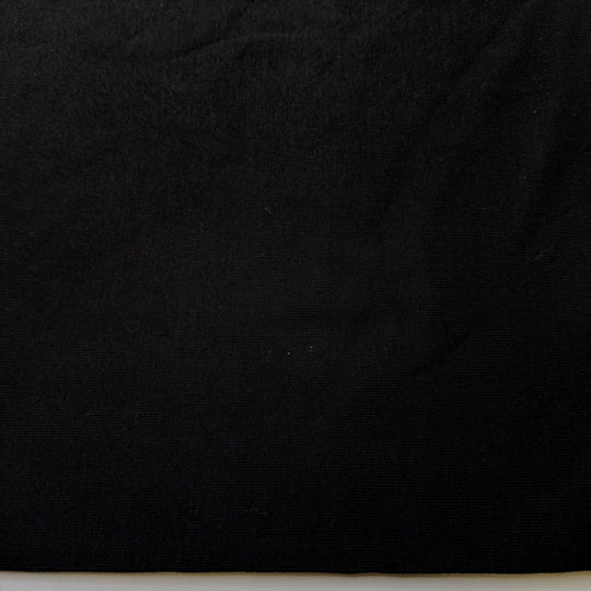 Menudo - Tubular Rib Knit Cotton Blend Knit - Black - 2.4M Bundle - True Deadstock fabric Fabric by private - Sustainable Textile | FABCYCLE