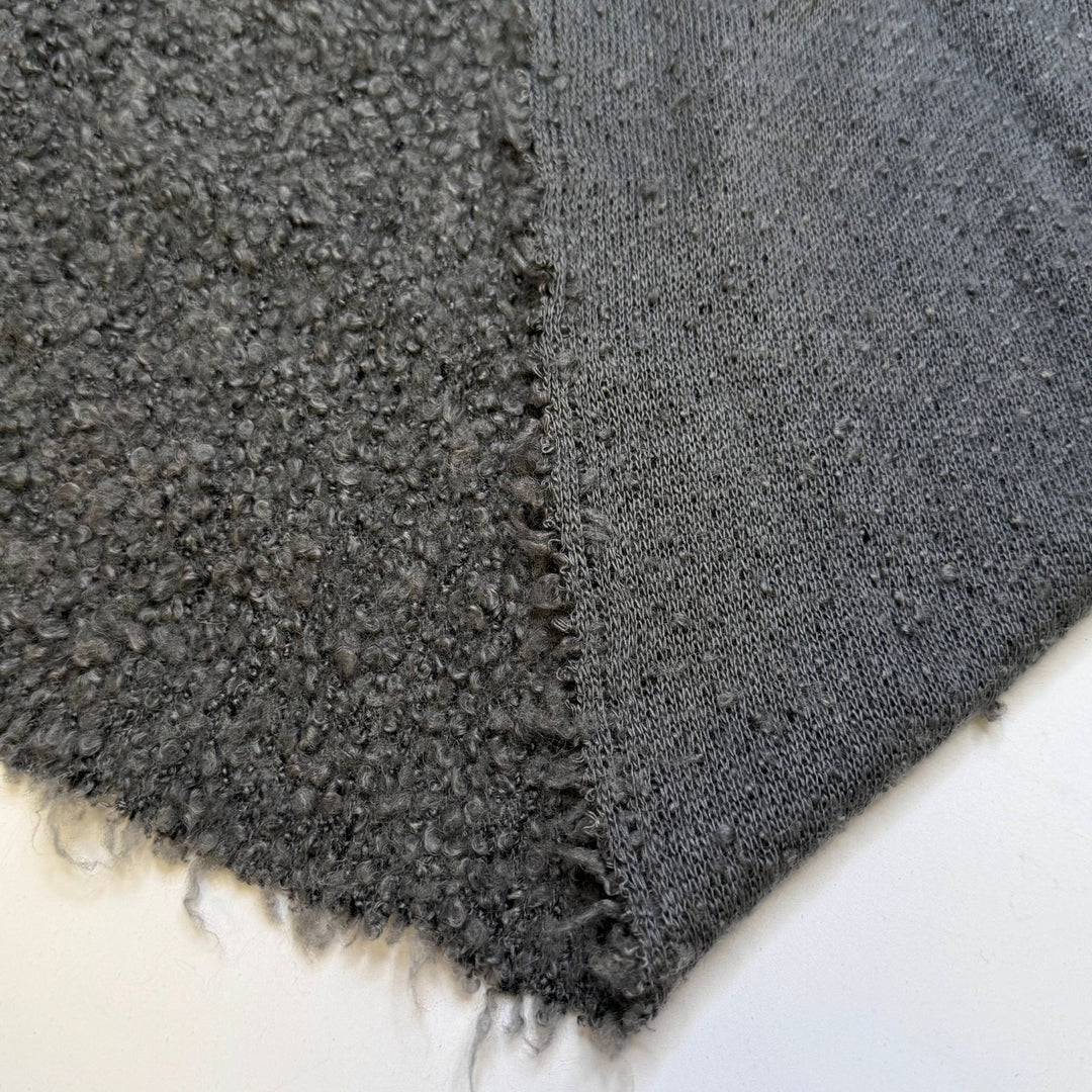 Merengue - Boucle Wool/Acrylic Knit - Grey - Bundles - True Deadstock fabric Fabric by private - Sustainable Textile | FABCYCLE
