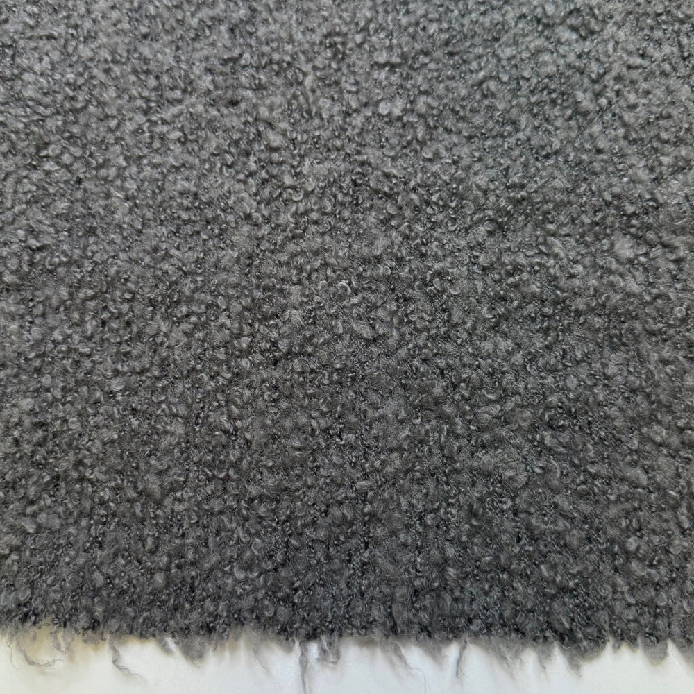 Merengue - Boucle Wool/Acrylic Knit - Grey - Bundles - True Deadstock fabric Fabric by private - Sustainable Textile | FABCYCLE