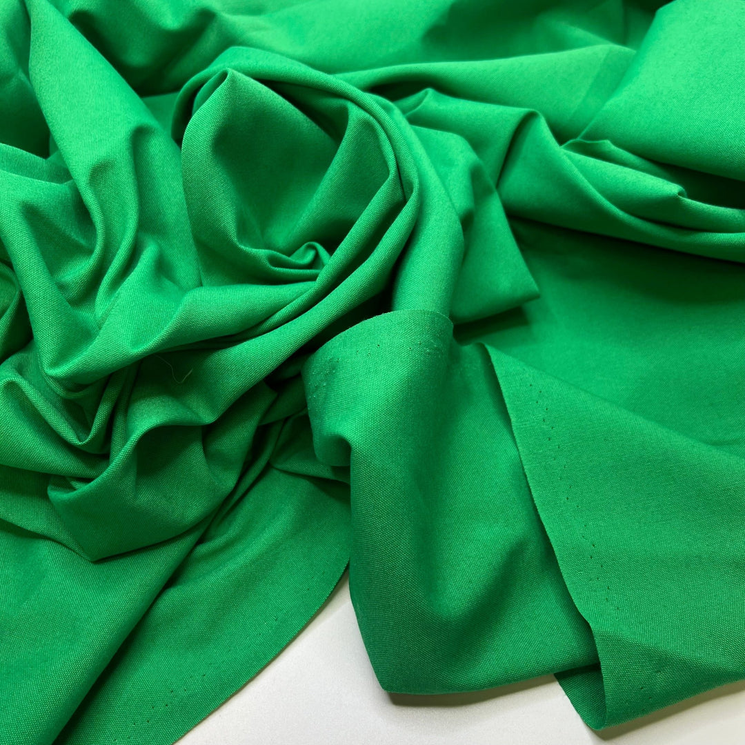 Merideth Green - Polyester Blend Woven - Green - 2.1M Bundle - True Deadstock fabric Fabric by private - Sustainable Textile | FABCYCLE