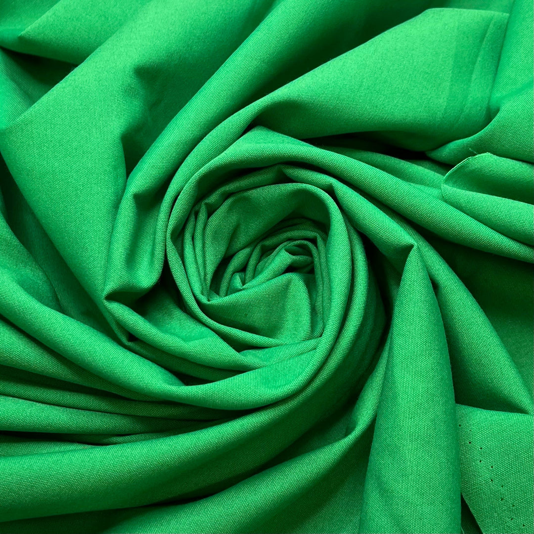Merideth Green - Polyester Blend Woven - Green - 2.1M Bundle - True Deadstock fabric Fabric by private - Sustainable Textile | FABCYCLE