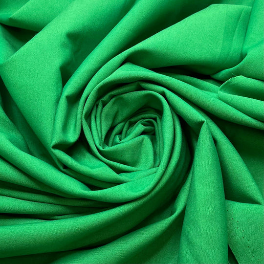 Merideth Green - Polyester Blend Woven - Green - 2.1M Bundle - True Deadstock fabric Fabric by private - Sustainable Textile | FABCYCLE