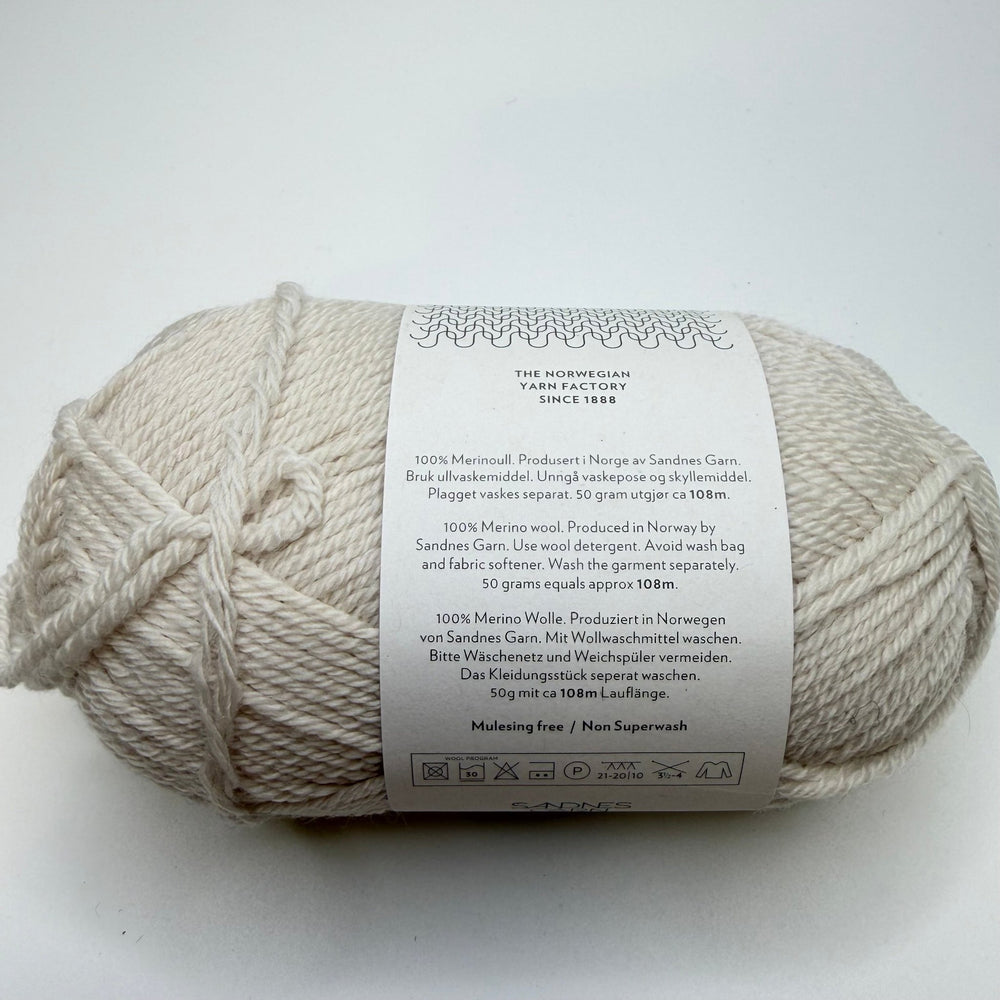 Merino Wool Yarn - Cream/White - Individual - True Deadstock supplies Fabric by private - Sustainable Textile | FABCYCLE