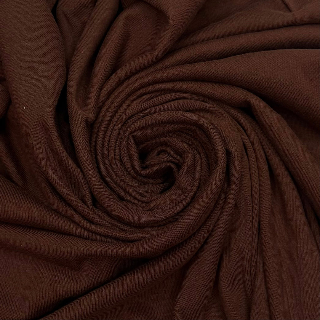 Mermaid Is My Dream Job - Rib Knit Cotton Blend Knit - Brown - 1.2M Bundle - True Deadstock fabric Fabric by private - Sustainable Textile | FABCYCLE