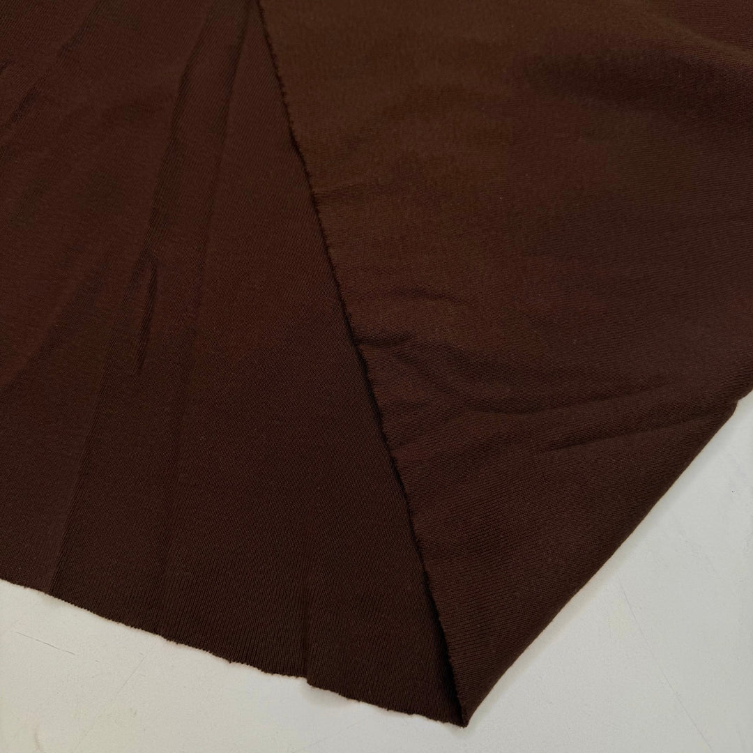 Mermaid Is My Dream Job - Rib Knit Cotton Blend Knit - Brown - 1.2M Bundle - True Deadstock fabric Fabric by private - Sustainable Textile | FABCYCLE