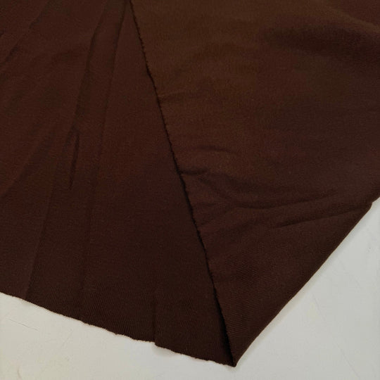 Mermaid Is My Dream Job - Rib Knit Cotton Blend Knit - Brown - 1.2M Bundle - True Deadstock fabric Fabric by private - Sustainable Textile | FABCYCLE