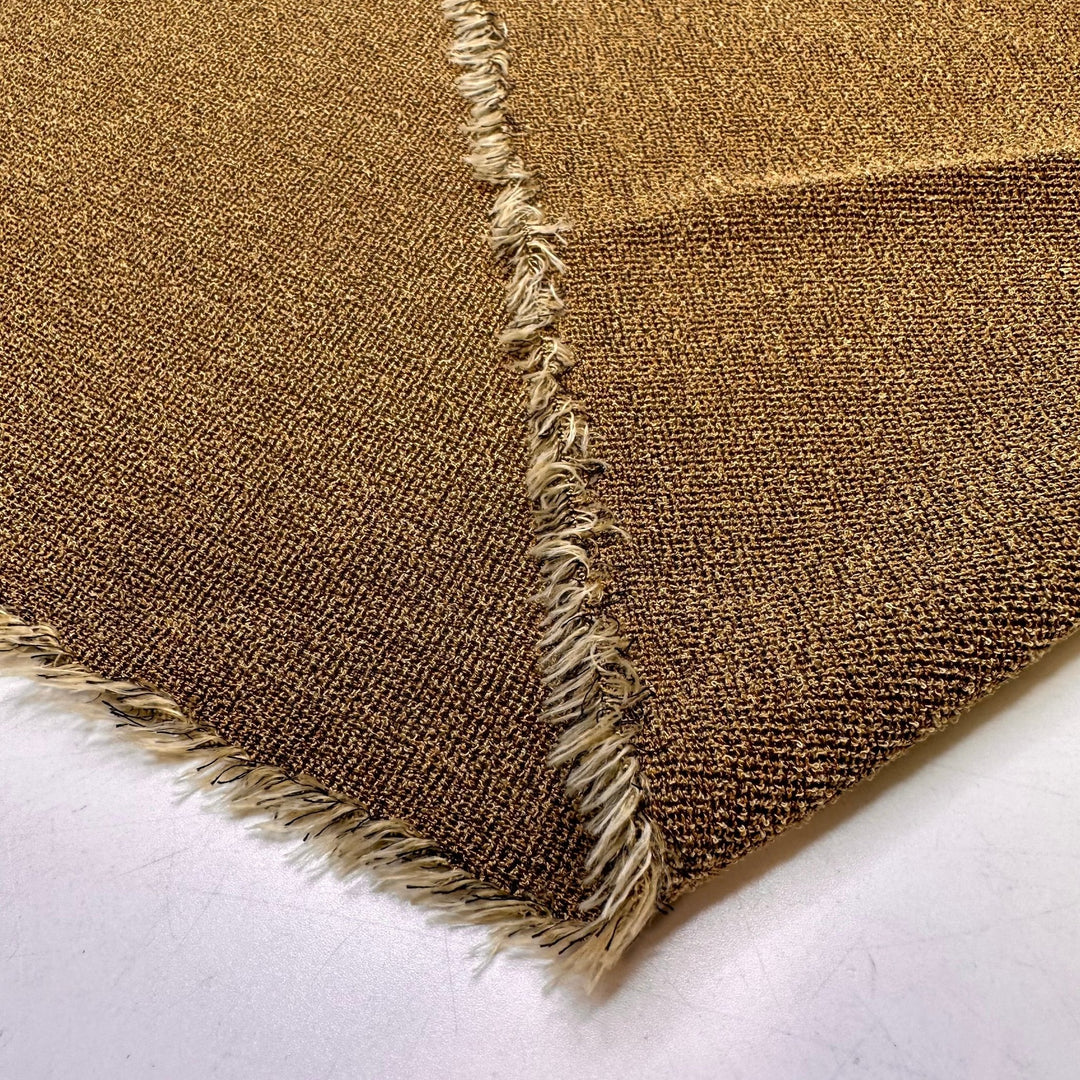 Metal Detecting On The Beach - Tweed Polyester Blend Woven - Beige - Bundles - True Deadstock fabric Fabric by private - Sustainable Textile | FABCYCLE