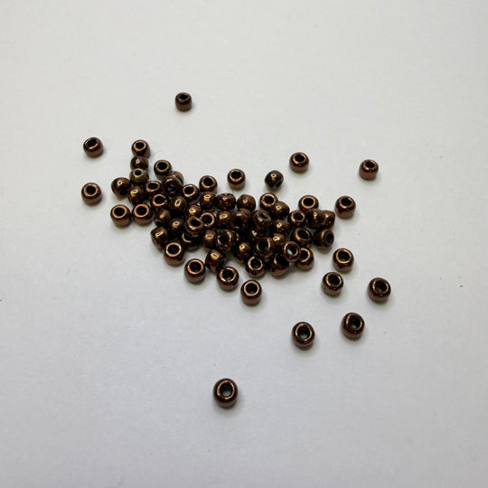 Metallic Bronze Seed Beads Beads - Brown - 150 Pack - True Deadstock supplies Fabric by private - Sustainable Textile | FABCYCLE