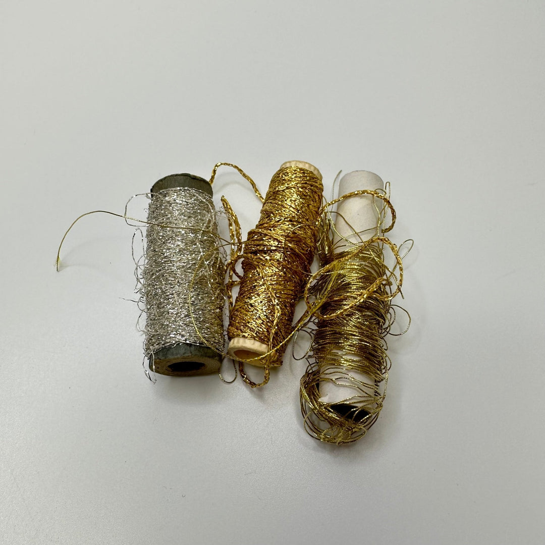 Metallic Thread - Gold/Silver - 3 Pack - True Deadstock supplies Fabric by private - Sustainable Textile | FABCYCLE