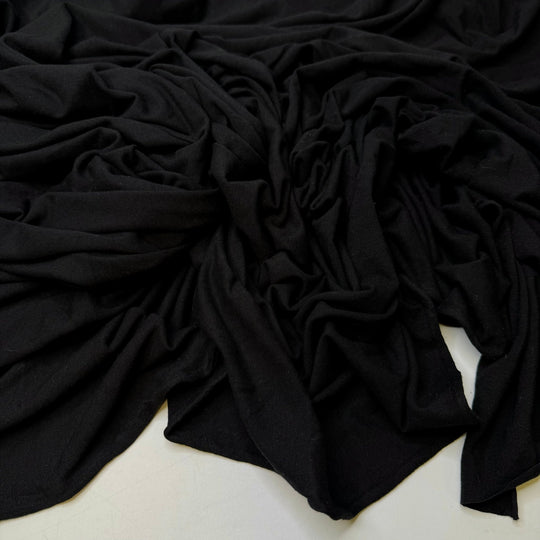 Metamorphize - Jersey Bamboo Knit - Black - 1.6M Bundle - True Deadstock fabric Fabric by private - Sustainable Textile | FABCYCLE