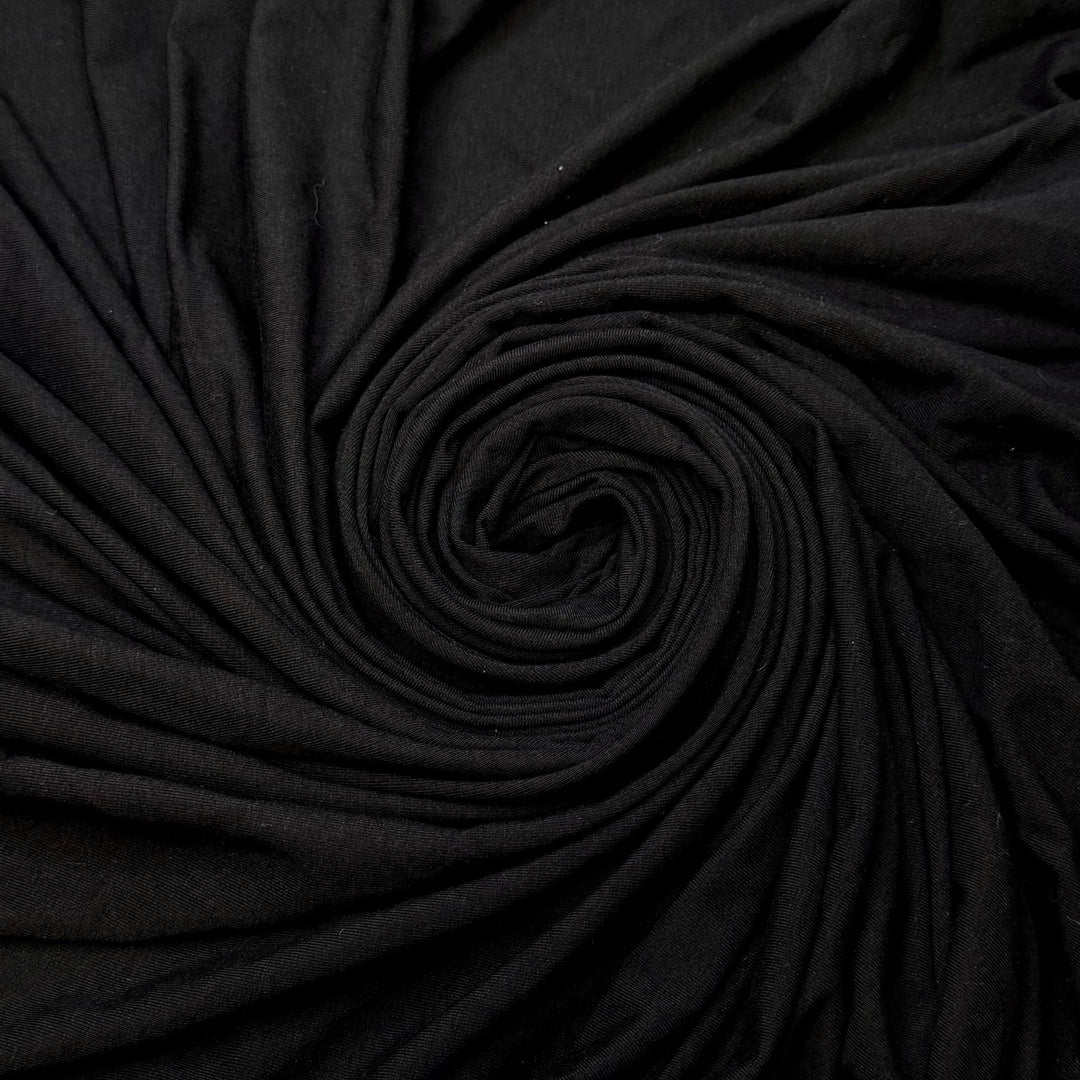 Metamorphize - Jersey Bamboo Knit - Black - 1.6M Bundle - True Deadstock fabric Fabric by private - Sustainable Textile | FABCYCLE