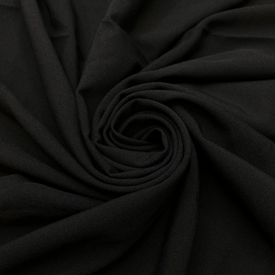 Micheal Scorn - Polyester Blend Woven - Black - 1.85M Bundle - True Deadstock fabric Fabric by private - Sustainable Textile | FABCYCLE