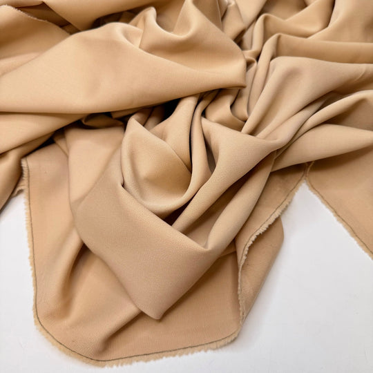 Microlite - Wool Woven - Light Beige - 1.5M Bundle - True Deadstock fabric Fabric by private - Sustainable Textile | FABCYCLE