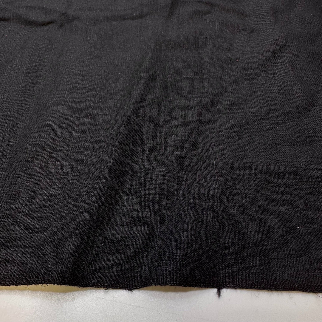 Midnight On The Beach - Cotton Blend Woven - Black - 3.5M Bundle - True Deadstock fabric Fabric by private - Sustainable Textile | FABCYCLE