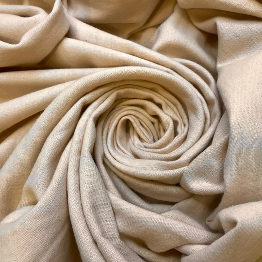 Milk And Sugar - Twill Weave Cotton Blend Woven - Light Beige - Bundles - True Deadstock fabric Fabric by private - Sustainable Textile | FABCYCLE