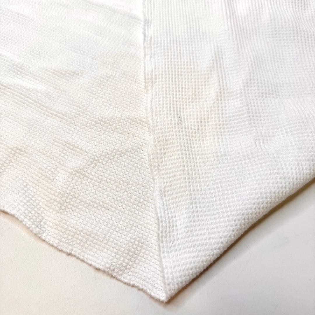 Milk Into Mozzarella - Waffle Knit Rayon Blend Knit - White - Bundles - True Deadstock fabric Fabric by private - Sustainable Textile | FABCYCLE