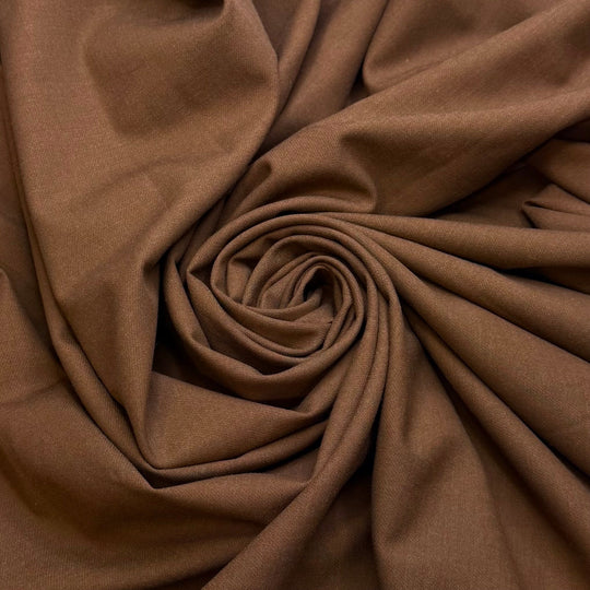 Mince Pie - Twill Weave Polyester Blend Woven - Light Brown - Bundles - True Deadstock fabric Fabric by private - Sustainable Textile | FABCYCLE