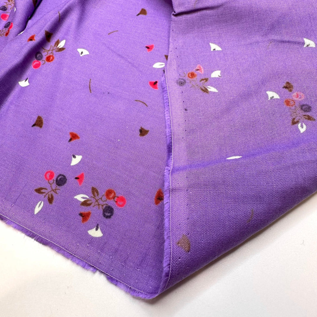 Mingling With Strangers - Vintage Cotton Woven - Purple Multi Floral - 4.9M Bundle - True Deadstock fabric Fabric by private - Sustainable Textile | FABCYCLE