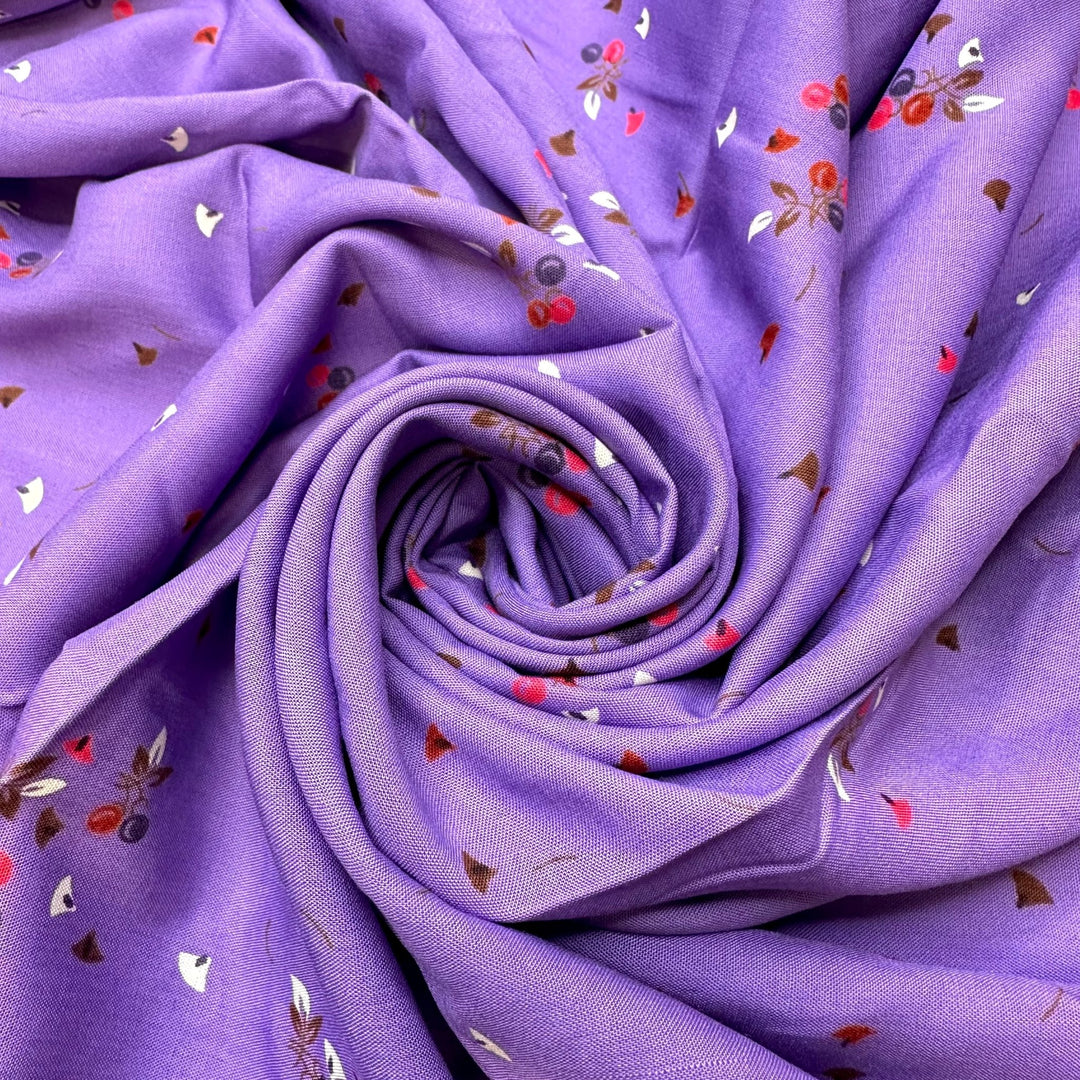 Mingling With Strangers - Vintage Cotton Woven - Purple Multi Floral - 4.9M Bundle - True Deadstock fabric Fabric by private - Sustainable Textile | FABCYCLE