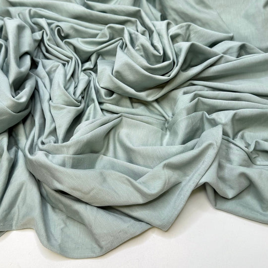 Mint - Jersey Bamboo Blend Knit - Light Green - Bundles - True Deadstock fabric Fabric by private - Sustainable Textile | FABCYCLE