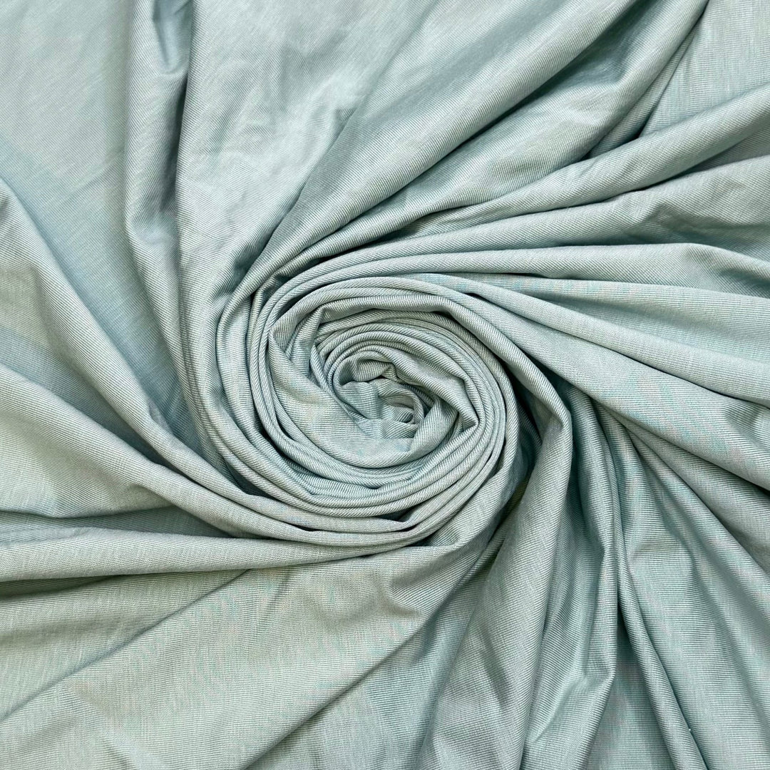 Mint - Jersey Bamboo Blend Knit - Light Green - Bundles - True Deadstock fabric Fabric by private - Sustainable Textile | FABCYCLE