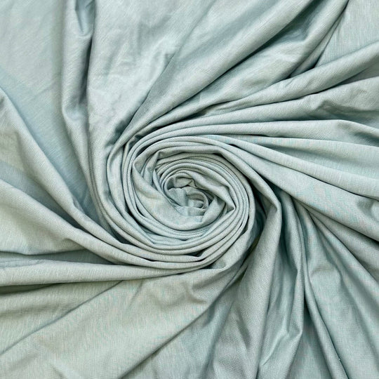 Mint - Jersey Bamboo Blend Knit - Light Green - Bundles - True Deadstock fabric Fabric by private - Sustainable Textile | FABCYCLE