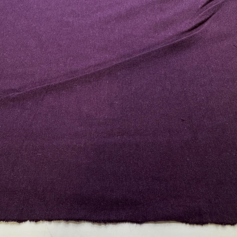 Misty Mountains - French Terry Cotton/Bamboo Knit - Dark Purple - 1.6M Bundle - True Deadstock fabric Fabric by private - Sustainable Textile | FABCYCLE