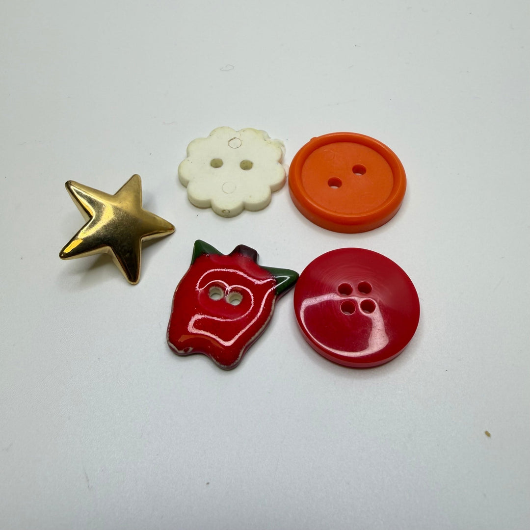 Mixed Button - Multi - 5 Pack - True Deadstock supplies Fabric by private - Sustainable Textile | FABCYCLE