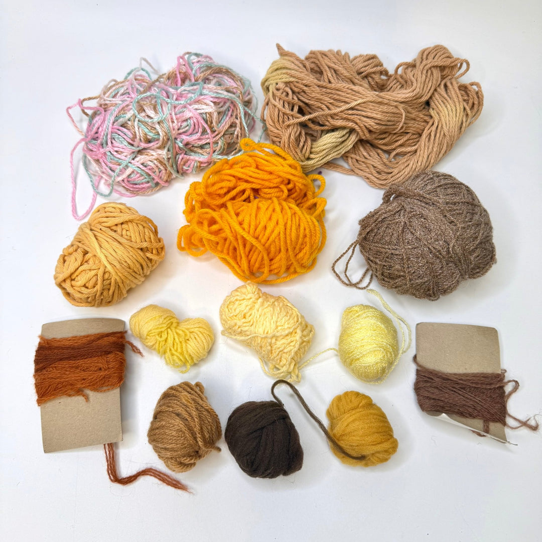 Mixed Fibre Content Yarn - Beige Multi - 13 Pack - True Deadstock supplies Fabric by private - Sustainable Textile | FABCYCLE