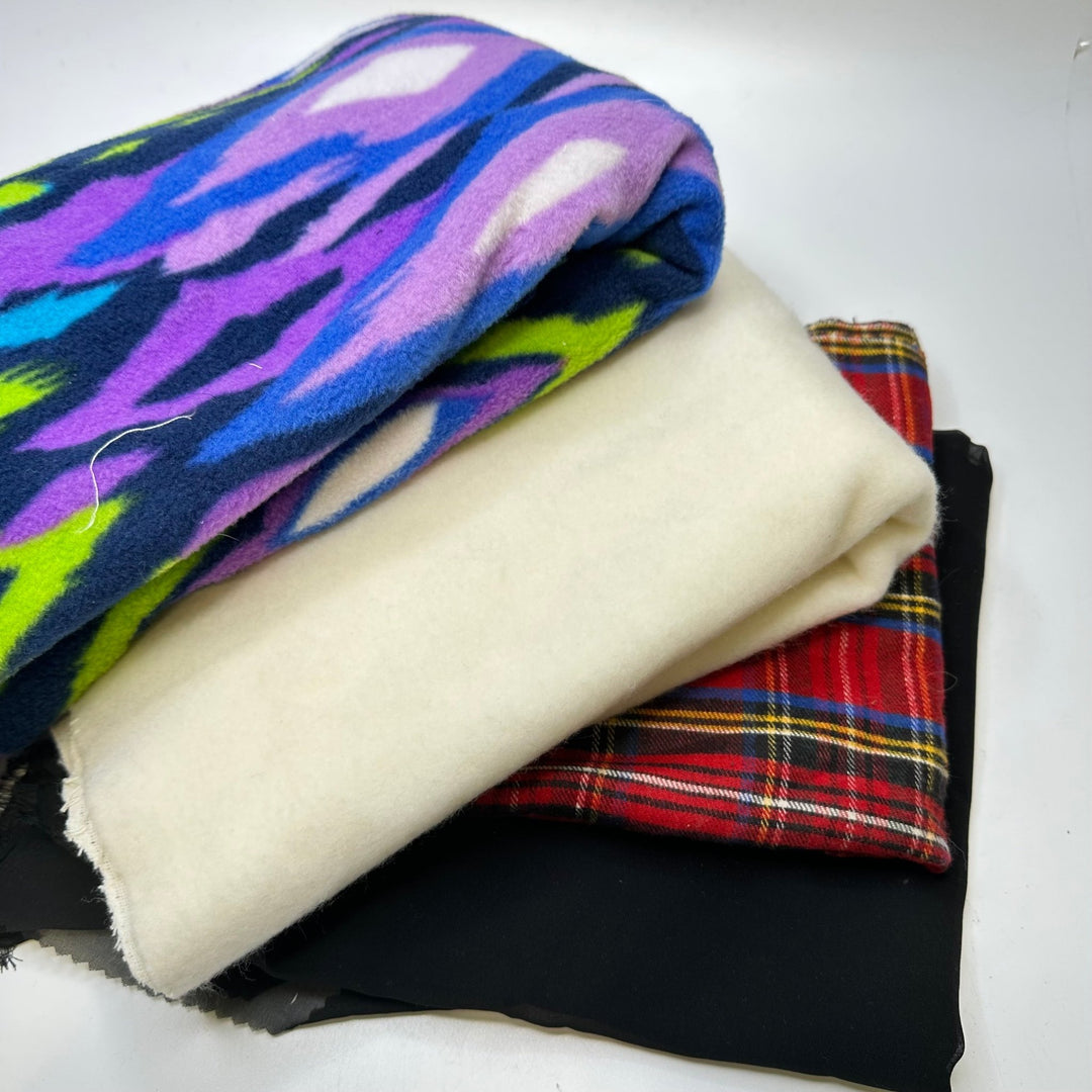 Mixing up traditions - Small Bundles - Fun 4 Pack - True Deadstock Fabric Fabric by FABCYCLE shop - Sustainable Textile | FABCYCLE