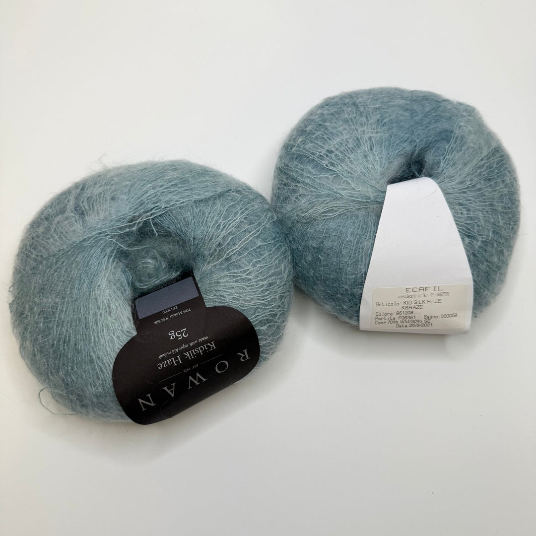 Mohair Silk Yarn - Light Blue - 2 Pack - True Deadstock supplies Fabric by private - Sustainable Textile | FABCYCLE