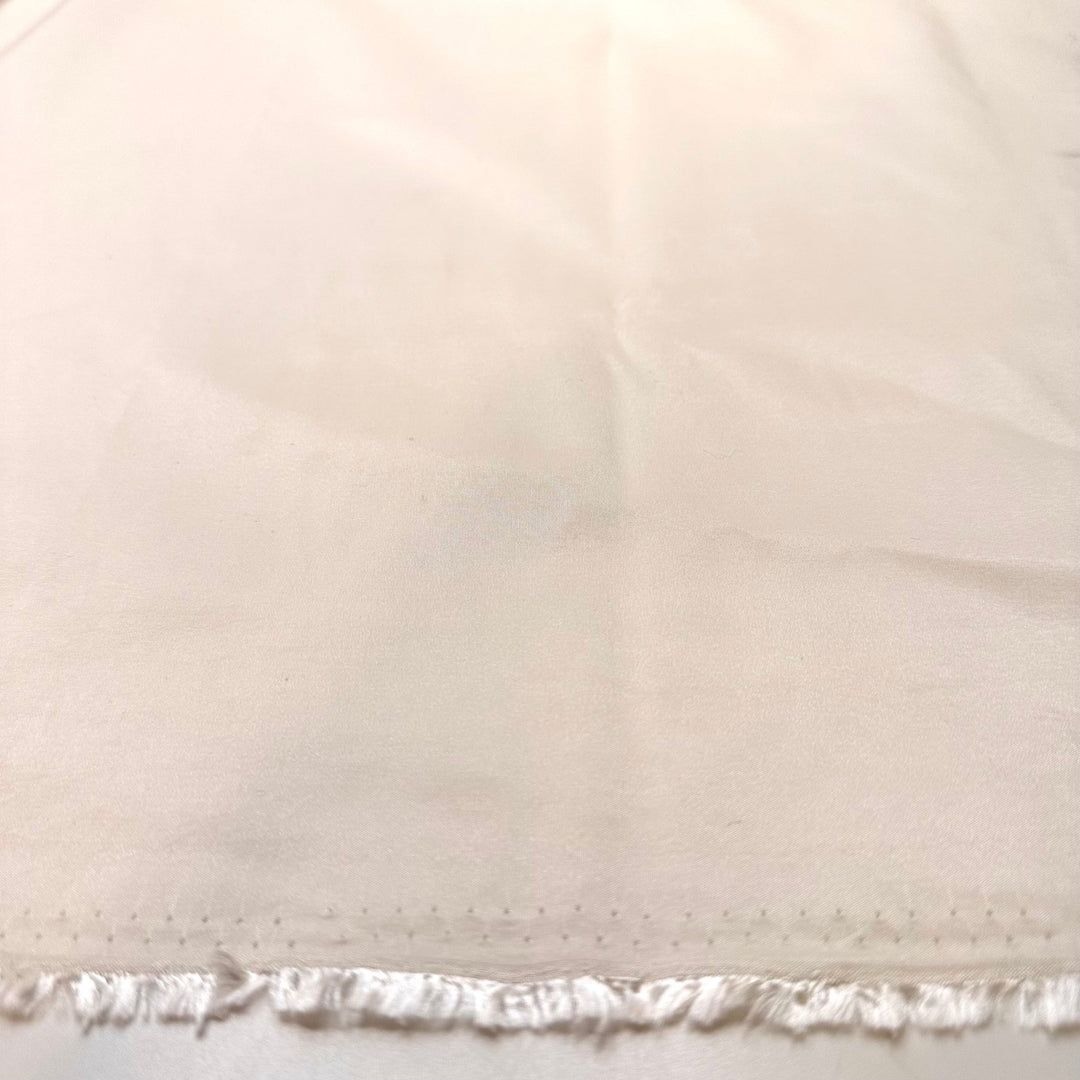Monochromatic Holiday Decor Ideas - Taffeta Poly Woven - Cream - 3.6M Bundle - True Deadstock fabric Fabric by private - Sustainable Textile | FABCYCLE