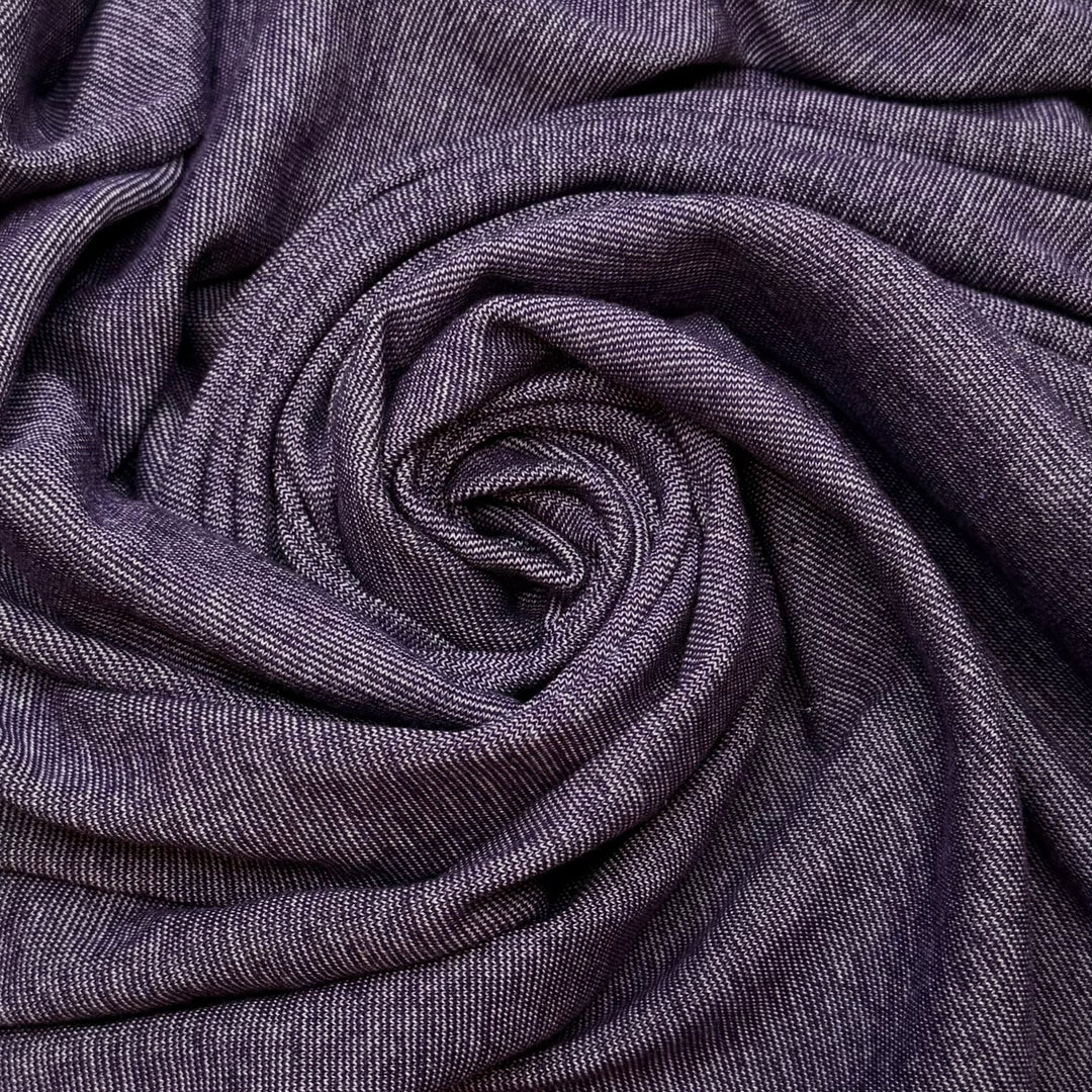 Mooncake - Rib Knit Cotton/Spandex Knit - Dark Purple - 3M Bundle - True Deadstock fabric Fabric by private - Sustainable Textile | FABCYCLE