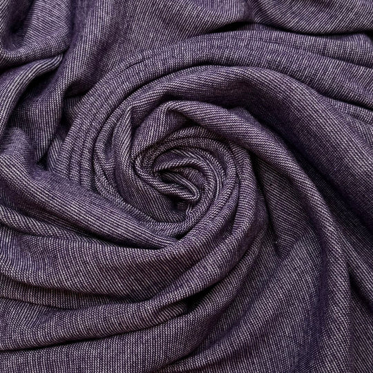 Mooncake - Rib Knit Cotton/Spandex Knit - Dark Purple - 3M Bundle - True Deadstock fabric Fabric by private - Sustainable Textile | FABCYCLE