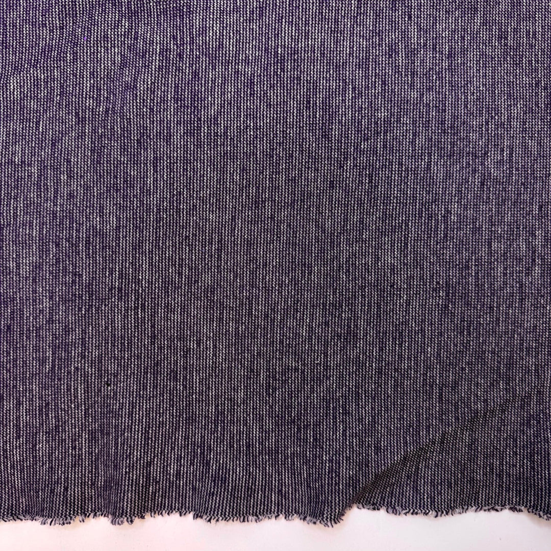 Mooncake - Rib Knit Cotton/Spandex Knit - Dark Purple - 3M Bundle - True Deadstock fabric Fabric by private - Sustainable Textile | FABCYCLE