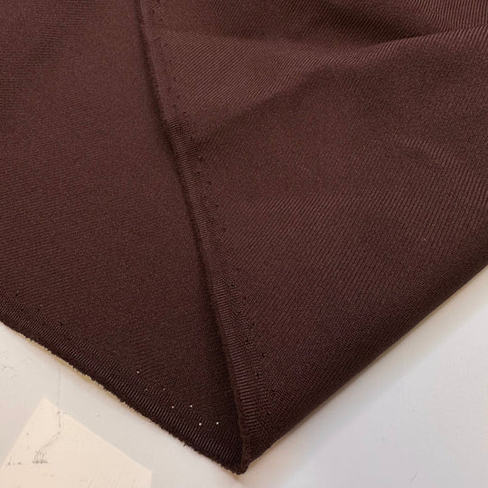 Moose Tracks Ice Cream - Polyester Blend Woven - Brown - 1.1M Bundle - True Deadstock fabric Fabric by private - Sustainable Textile | FABCYCLE