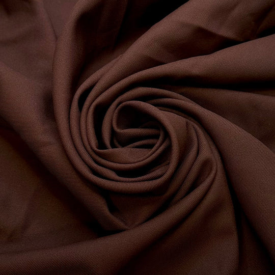 Moose Tracks Ice Cream - Polyester Blend Woven - Brown - 1.1M Bundle - True Deadstock fabric Fabric by private - Sustainable Textile | FABCYCLE